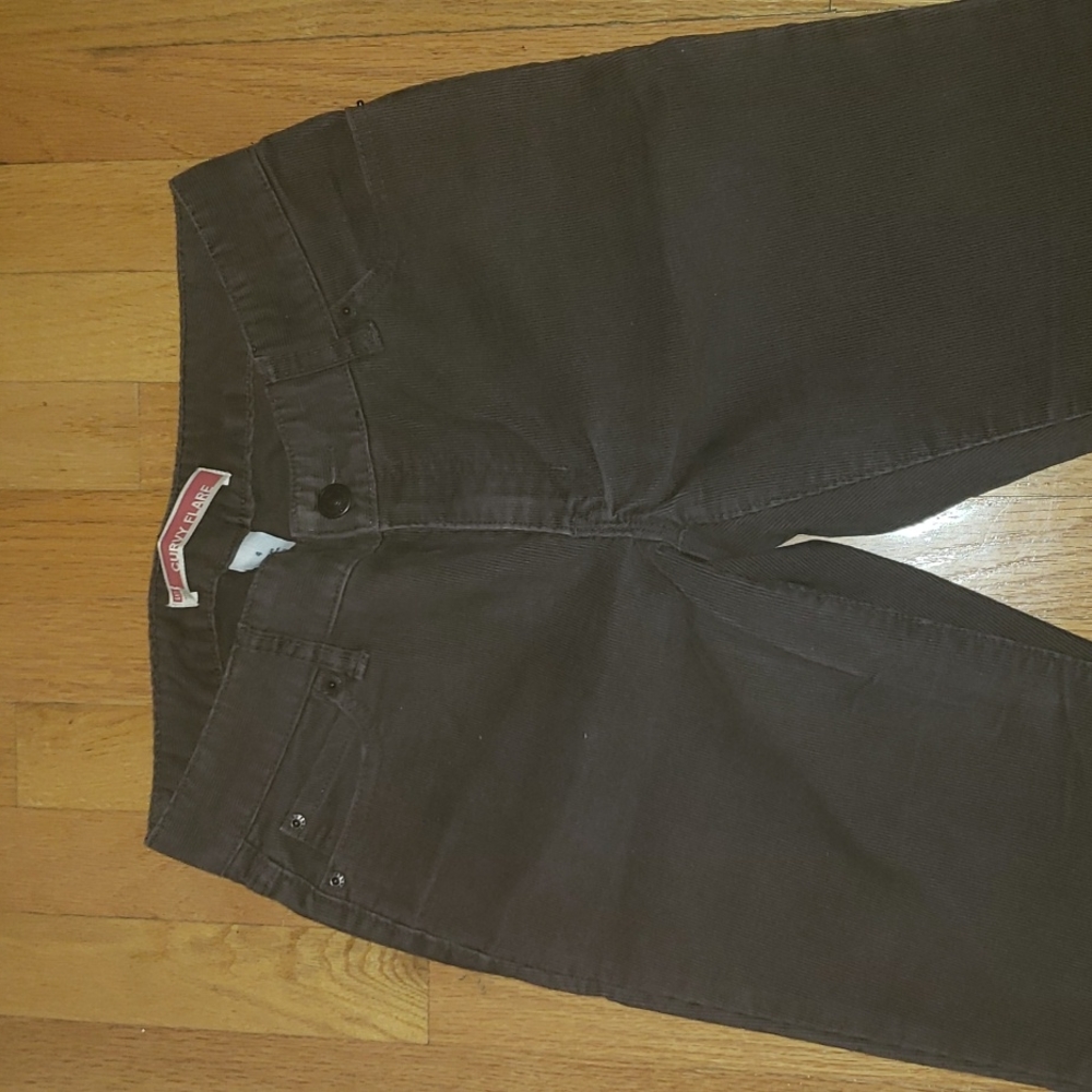 Vtg Gap Curvy Flare Brown Corduroy Pants - Picture 5 of 5